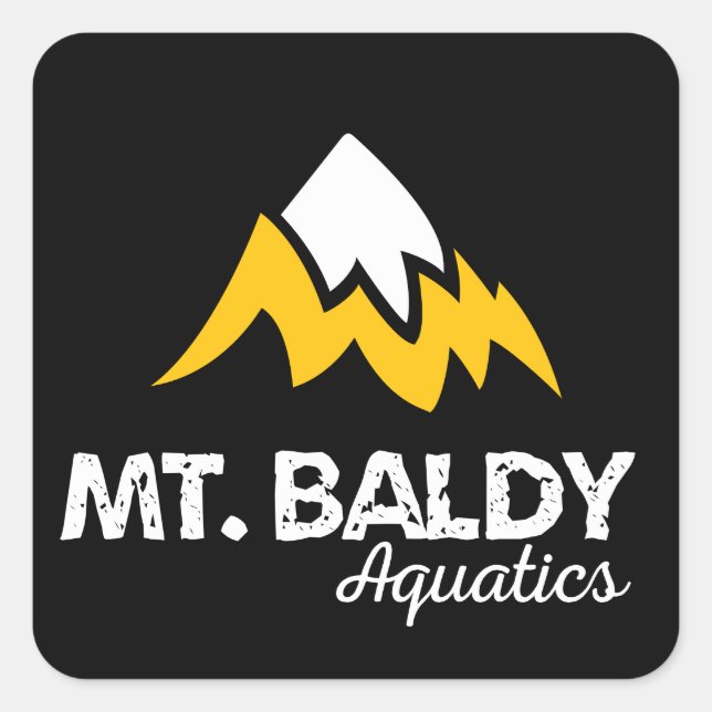 Adesivo Quadrado Vinheta MBA Preta (Frente)