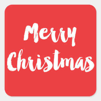 Adesivo Quadrado Vinheta Natal Clássica