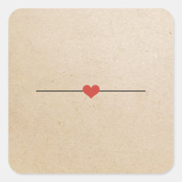 Adesivo Quadrado vinheta oval kraft de vazio