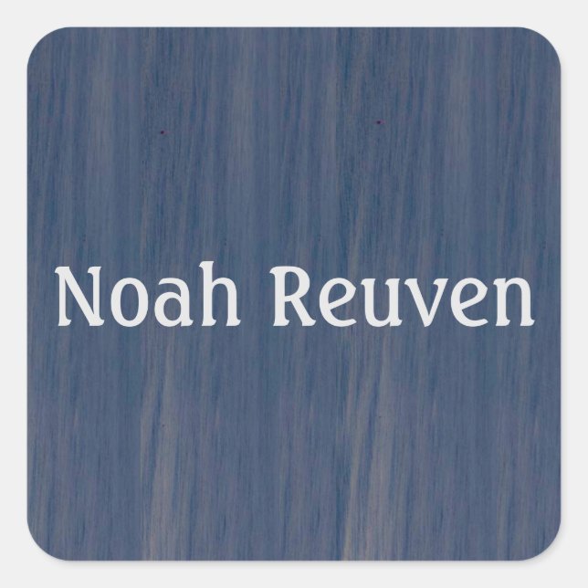 Adesivo Quadrado Vinheta para a Coleção Oceânica Simples (Frente)