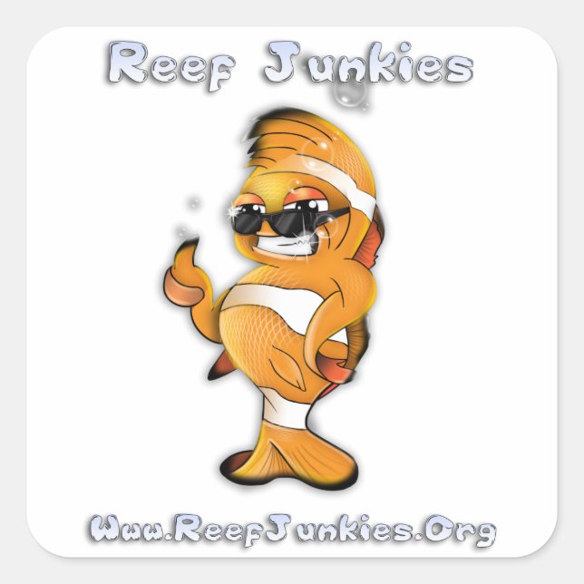 Adesivo Quadrado Vinheta Praça Clownie (Frente)