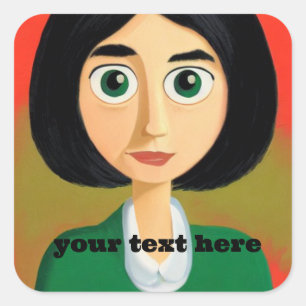 Adesivo Quadrado Vinheta Quadrada