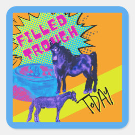 Adesivo Quadrado vinheta quadrada de estilo quadrado recheada