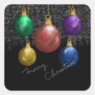 Adesivo Quadrado Vinheta Quadrada de Joy Brilhante