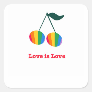 Adesivo Quadrado Vinheta quadrada de t-shirt do orgulho