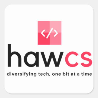Adesivo Quadrado Vinheta quadrada do Clube HAWCS