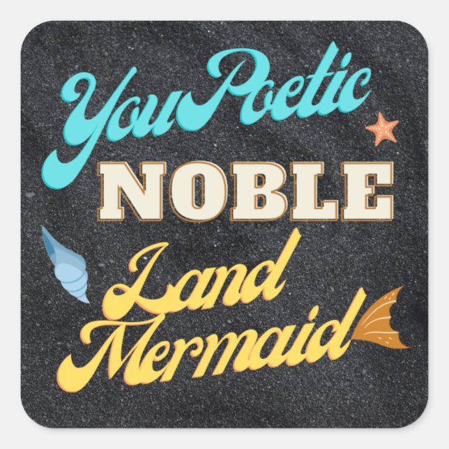 Adesivo Quadrado Vinheta quadrada do dia de Galentine (Frente)