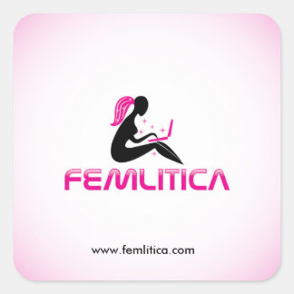 Adesivo Quadrado Vinheta quadrada Femlitica