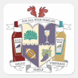 Adesivo Quadrado Vinheta Quadrada - Grande