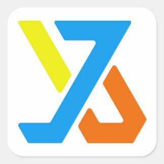 Adesivo Quadrado Vinheta quadrada grande de 3"