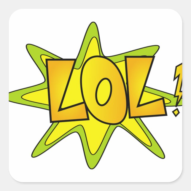 Adesivo Quadrado Vinheta Quadrada Lol (Frente)