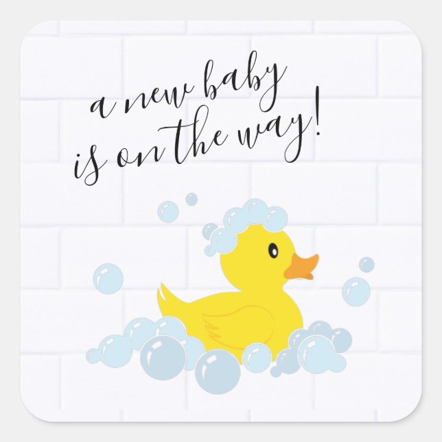 Adesivo Quadrado Vinheta redonda clássica com disco de borracha (Frente)