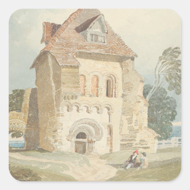 Adesivo Quadrado Vinheta Rústica (Frente)