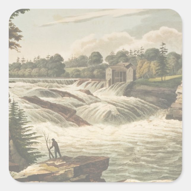 Adesivo Quadrado Vinheta Scarpbook de Nova Iorque (Frente)