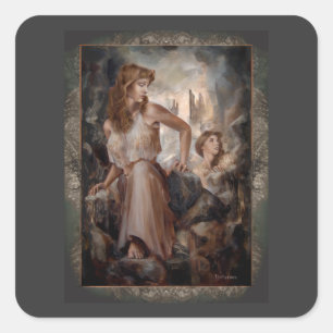 Adesivo Quadrado Vinheta "Suba a Montanha"