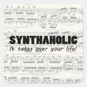 Adesivo Quadrado Vinheta Synthaholic Life Square