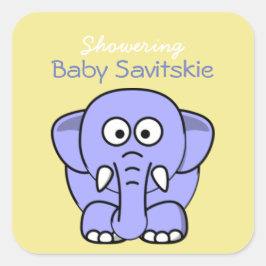 Adesivo Quadrado Vinheta-Vaca-Vidro-Mason - Púrpura Amarela