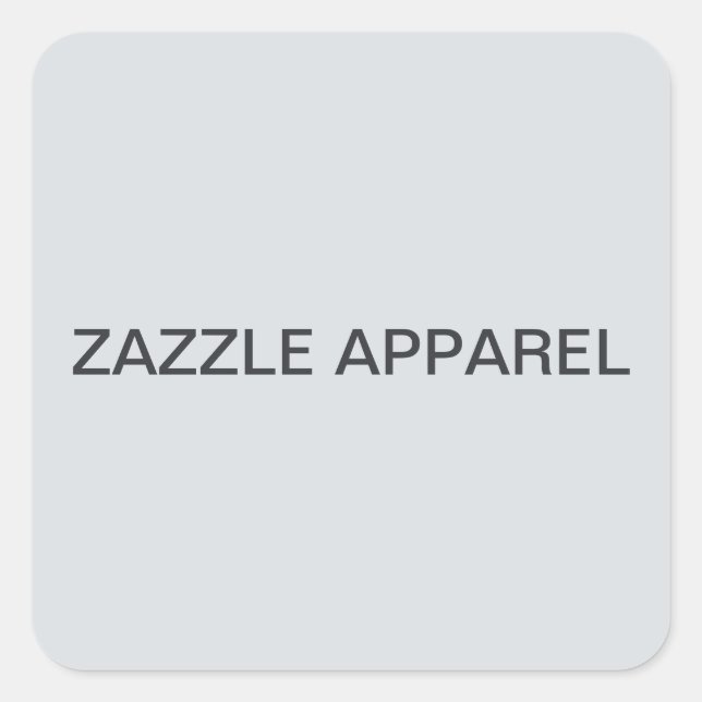 Adesivo Quadrado vinheta Zazzle Roupa Variety Draft (Frente)