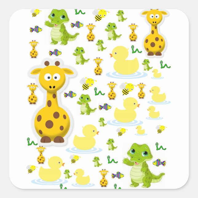 Adesivo Quadrado Vinhetas (Frente)