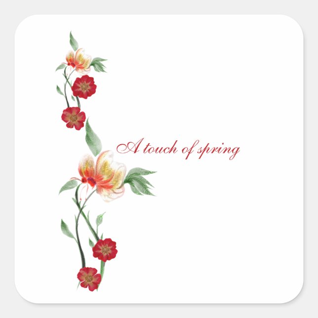 Adesivo Quadrado Vinhetas (Frente)