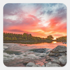 Adesivo Quadrado Vinhetas