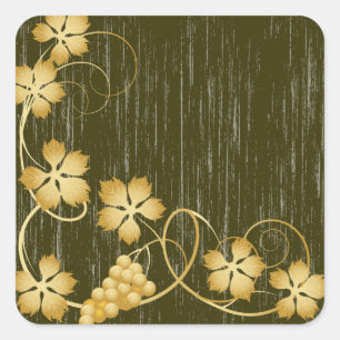 Adesivo Quadrado Vinhetas