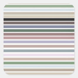 Adesivo Quadrado Vinhetas com faixas