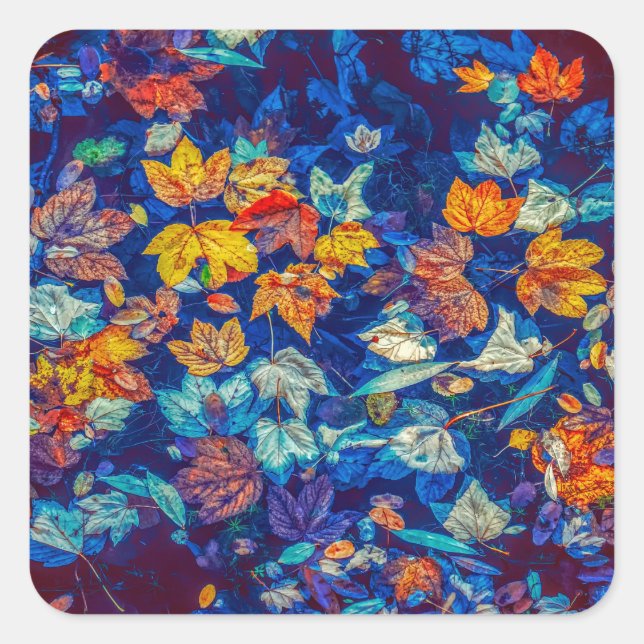 Adesivo Quadrado vinhetas de abstrato (Frente)