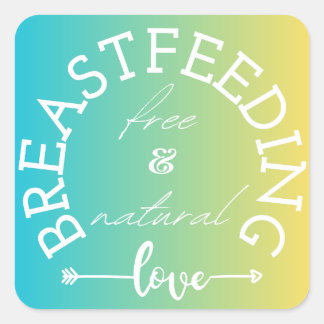 Adesivo Quadrado Vinhetas de aspas para amamentação