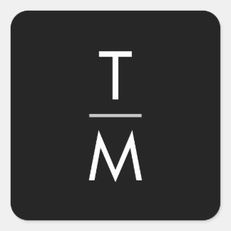 Adesivo Quadrado Vinhetas de Casamento