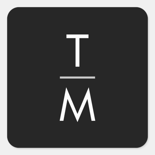 Adesivo Quadrado Vinhetas de Casamento (Frente)