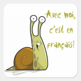 Adesivo Quadrado Vinhetas de classe francesa