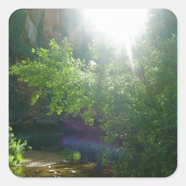 Adesivo Quadrado Vinhetas de gateway para o céu (1) (Frente)