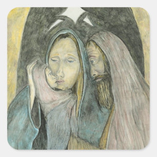 Adesivo Quadrado Vinhetas de Natal