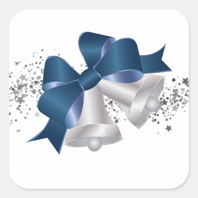 Adesivo Quadrado Vinhetas de Natal (Frente)