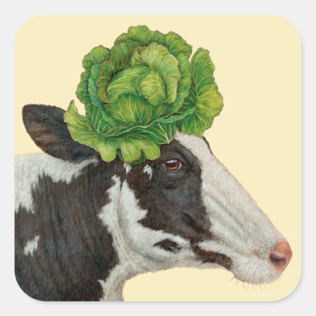 Adesivo Quadrado Vinhetas de pálpebra-pálpebra (Frente)