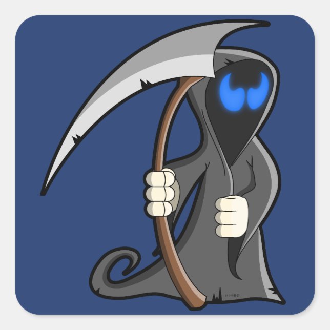 Adesivo Quadrado Vinhetas de pinheiro (Frente)