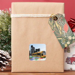 Adesivo Quadrado Vinhetas de Trama