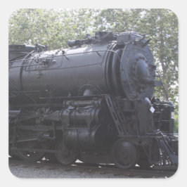 Adesivo Quadrado Vinhetas do comboio