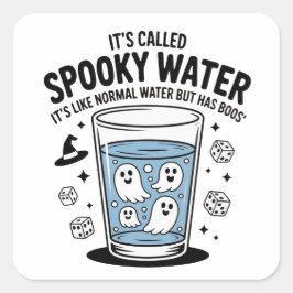 Adesivo Quadrado Vinhetas do Halloween - Designs festivos, divertid