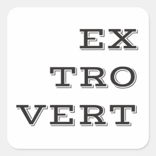 Adesivo Quadrado Vinhetas Extrovertidas