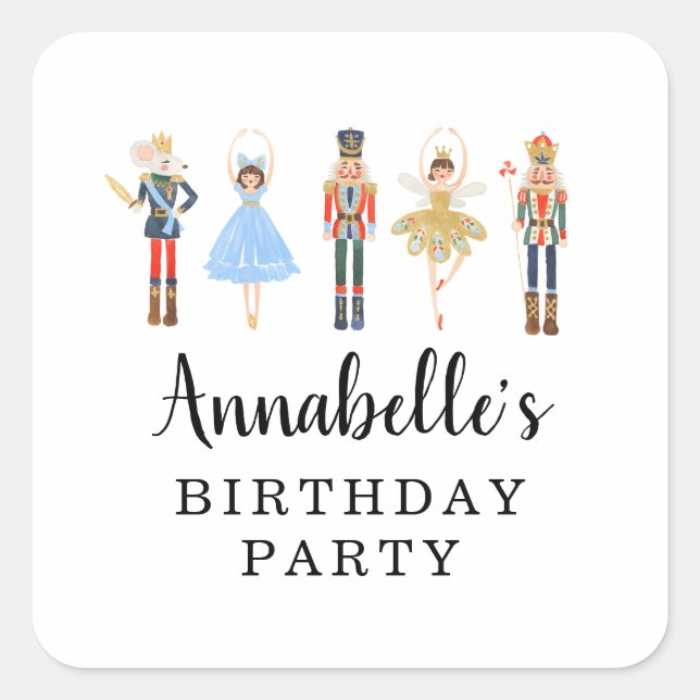 Adesivo Quadrado Vinhetas Praça Nutcracker, Vinhetas Favoritas (Frente)