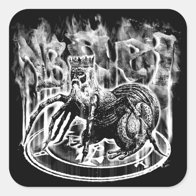 Adesivo Quadrado Vinhetas Quadradas de Bael (Frente)