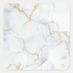 Adesivo Quadrado Vinhetas quadradas de textura do Pastel Marble