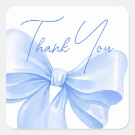 Adesivo Quadrado Vinhetas te obrigado por chá de fraldas.