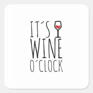 Adesivo Quadrado Vinho às 22h
