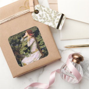 Adesivo Quadrado Vintage Art John W. Waterhouse Ophelia