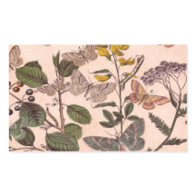 Vintage Botânica Floral Ilustração de Flores Selva