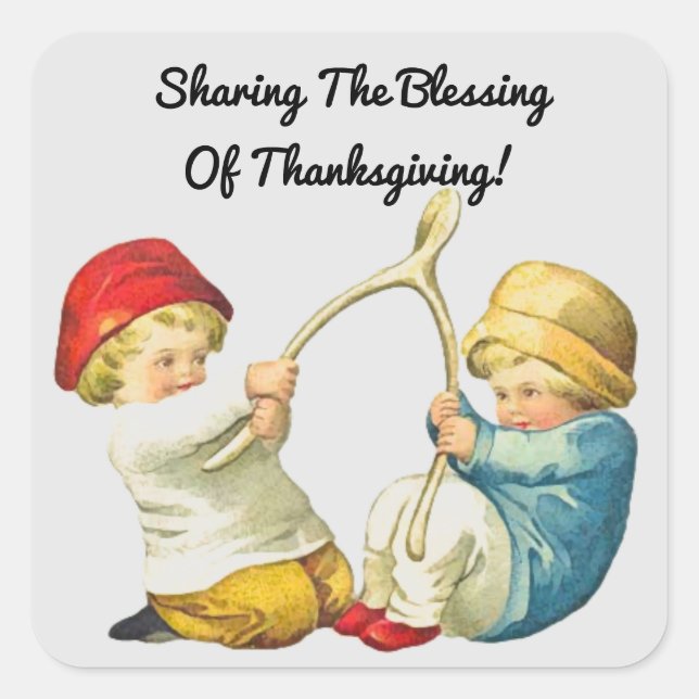 Adesivo Quadrado Vintage Fazer A Wish (Frente)