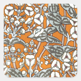 Adesivo Quadrado Vintage Floral